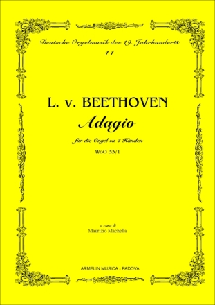 Beethoven, Ludwig van Adagio fur Orgel 4 Handen WoO 33/1