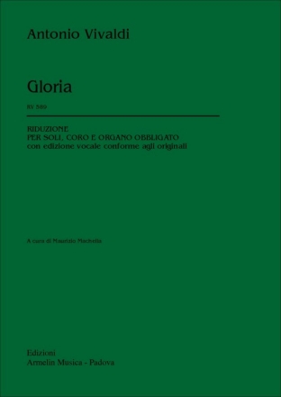 Vivaldi, Antonio Gloria RV 589. Riduzione per Soli, Coro e Organo obbligato. Edizione v