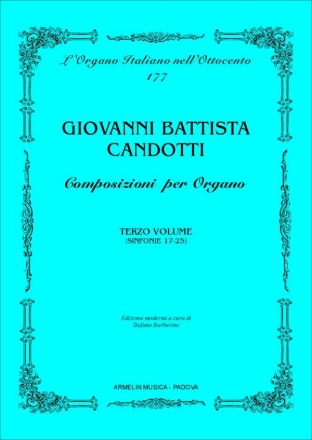 Candotti, Giovanni Battista Composizioni per Organo, vol. 3