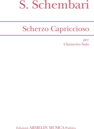 Schembari, Salvatore Scherzo Capriccioso per clarinetto solo