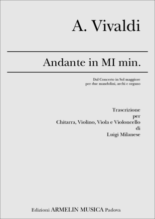 Vivaldi, Antonio Andante per chitarra e quartetto d'archi