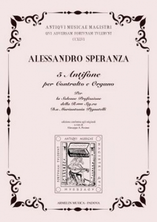 Speranza, Alessandro Per la solenne professione della R.ma Sig.ra Mariantonia Pignatelli. 5