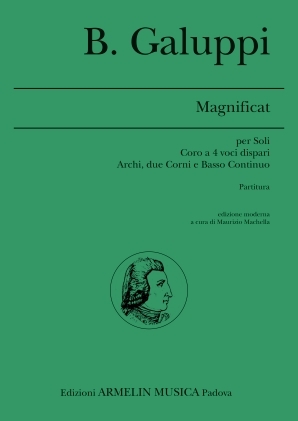 Galuppi, Baldassare Magnificat per Soli, Coro a 4 voci dispari, Archi, due Corni e B.C. Pa