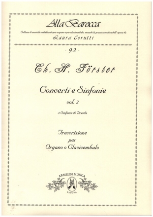 Concerti e Sinfonie vol.2 per organo (clavicembalo)