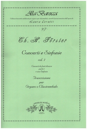 Concerti e Sinfonie, vol.7 - Concerti da fonti diverse vol.2 per organo o clavicembalo