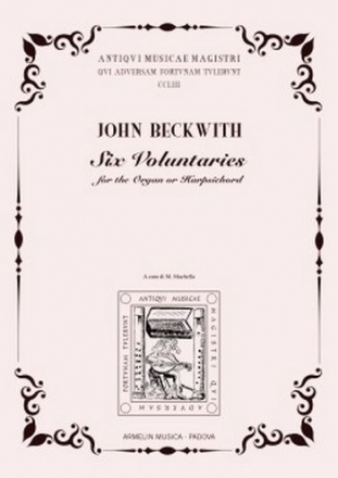 Beckwith, John Six Voluntaries for Organ or Harpsichord