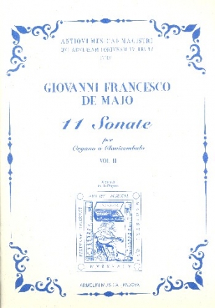 11 Sonate vol.2 per organo o clavicembalo