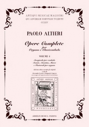 Altieri, Paolo Opere per Organo e Clavicembalo, vol. 4. Composizioni per Organo