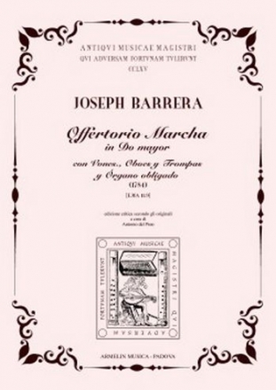 Barrera, Joseph Offertorio Marcha in Do Mayor (1784) con violines, oboes y trompas. 11