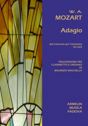 Mozart, Wolfgang Amadeus Adagio dal concerto per clarinetto. Trascrizione per clarinetto e gran