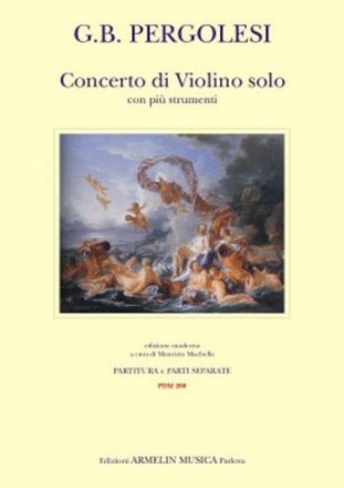 Pergolesi, Giovanni Battista Concerto di Violino solo con pi Strumenti. Partitura e Set parti