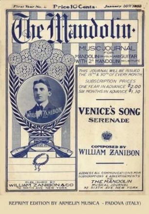 Zanibon, Guglielmo Venice's Song. For Mandolin (or Violin) and Guitar (with the 2nd Mando