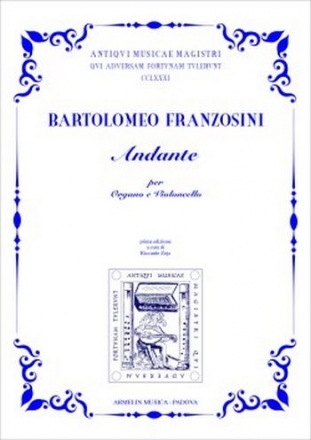 Franzosini, Bartolomeo Andante per violoncello e organo