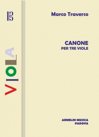 Canone per 3 viole partitura e parties