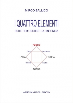 Ballico, Mirko I quattro elementi. Suite per orchestra sinfonica. Fuoco. Partitura