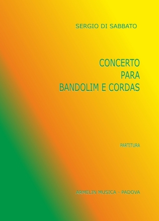 Di Sabbato Sergio Concerto para Bandolim e Cordas. Partitura