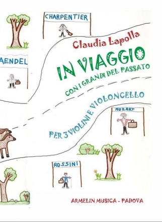 Claudia Lapolla, In viaggio con i grandi del passato 3 Violins and Cello Set