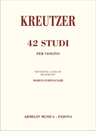 Rodolphe Kreutzer, 42 Studi per Violino Violine Buch