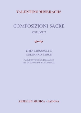 Valentino Miserachs, Composiozionoi Sacre Volume 7 Vocal and Organ Vocal Score