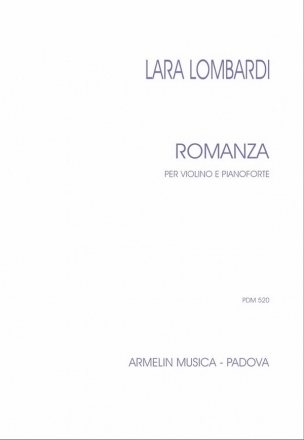 Lara Lombardi, Romanza per violino e pianoforte Violin and Piano Book & Part[s]