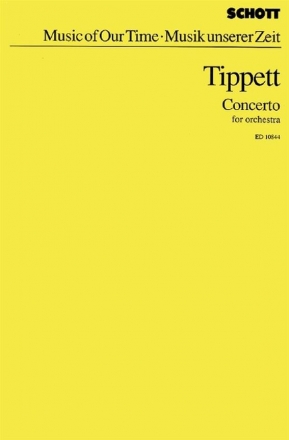 Tippett, Sir Michael Concerto for Orchestra fr Orchester Studienpartitur