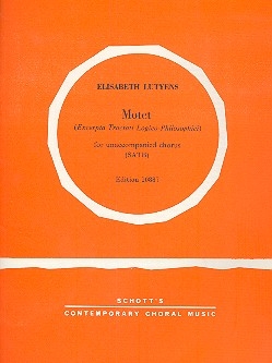 Motet op. 27 for mixed chorus a cappella score