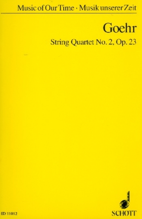 String Quartet no.2 op.23  Studienpartitur