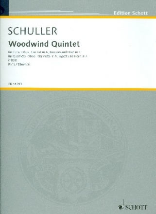 Woodwind Quintet fr Flte, Oboe, Klarinette in A, Fagott und Horn Stimmen