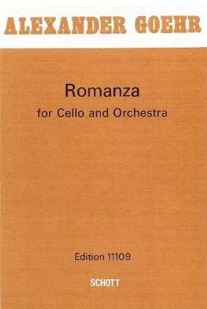 Romanza op. 24 fr Violoncello und Orchester Studienpartitur