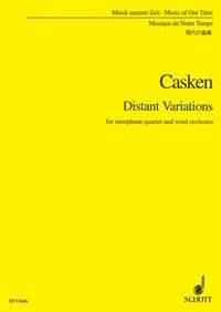 Distant Variations fr Saxophon-Quartett und Blasorchester Studienpartitur