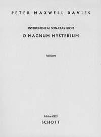 Maxwell Davies, Sir Peter O Magnum Mysterium fr Flte, Oboe, Klarinette (B), Fagott, Horn, Viola, Violoncello und  Partitur