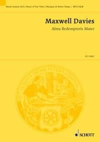 Maxwell Davies, Sir Peter Alma Redemptoris Mater fr Ensemble Studienpartitur