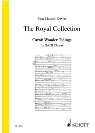 Wonder Tidings for mixed chorus and organ score