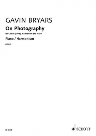 On Photography fr gemischten Chor (SATB), Harmonium und Klavier Einzelstimme Klavier / Harmonium