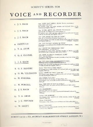 Yet Jesus Will The Righteous Keep fr Alt, 2 Alt-Blockflten und Oboe da caccia (Englischhorn,Vl, Va), Stimmen (dt/en)