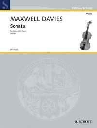 Maxwell Davies, Sir Peter Sonata for Violin and Piano fr Violine und Klavier