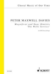 Maxwell Davies, Sir Peter Magnificat and Nunc Dimittis fr gemischten Chor (SATB) und Orgel Chorpartitur