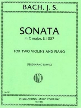 Johann Sebastian Bach, Sonata Do (David) 2 Violins and Piano