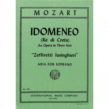 Wolfgang Amadeus Mozart, Zeffiretti Lusinghieri Da Idomeneo (It E Ing) Vocal and Piano