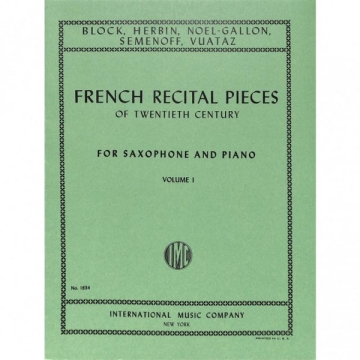 Contemporary french recital pieces Vol.1 for saxophon