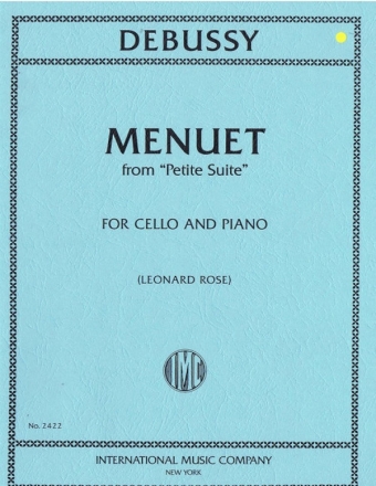 Claude Debussy, Minuetto (Da Petite Suite) (Rose) 2 Violoncelli and Piano