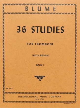 O. Blume, 36 Studi Vol. 1 (Brown) Trombone or Tuba