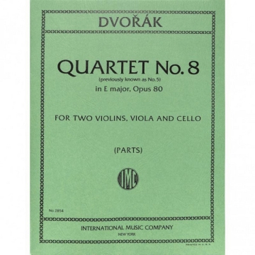 Antonn Dvork, String Quartet No.5 Emaj Op80 Streichquartett