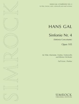 Symphonie Nr. 4 op. 105 fr Orchester Studienpartitur