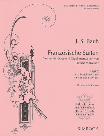 Franzsische Suiten Band 2 (Nr.3-4) fr Oboe und Orgel