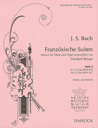 Franzsische Suiten Band 3 (Nr.5-6) fr Oboe und Orgel