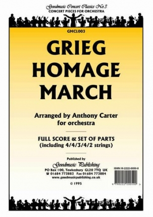 Grieg Edvard Homage March (Carter) Pack Orchestra