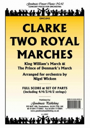 Clarke Two Royal Marches (Wicken) Pack Orchestra