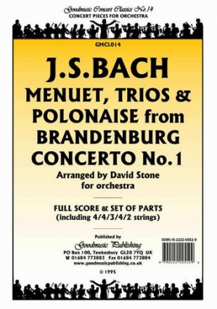 Bach JS Menuet,Trios & Polonaise Pack Orchestra