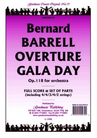 Barrell Overture:Gala Day Pack Orchestra